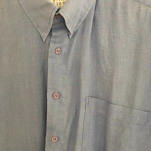 SAX 5th AVE Lavender Linen Shirt XL